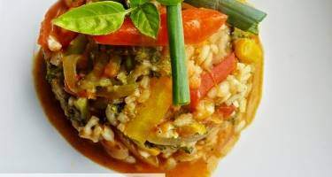 Przepis na risotto z kurczakiem i warzywami